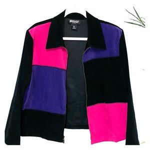 Vintage 90s Zip front Jacket Blazer